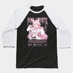 Pink Coyote Baseball T-Shirt